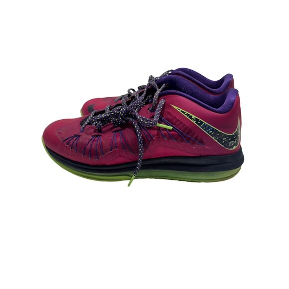 Nike Air Max Lebron X Low Basketball Shoes 10 Rasbperry LeBroncurial Athletic - Picture 6 of 11